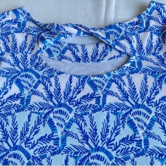 Lilly Pulitzer Bay Dress Whisper Blue One of a Kind Engineered Dress XXS - Picture 6 of 9